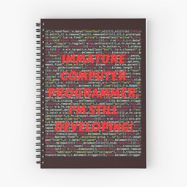 Item preview, IMMATURE COMPUTER PROGRAMMER, I'M STILL DEVELOPING! CLASSIC T-SHIRT  RED PRINT designed and sold by IslandBaneMerch.