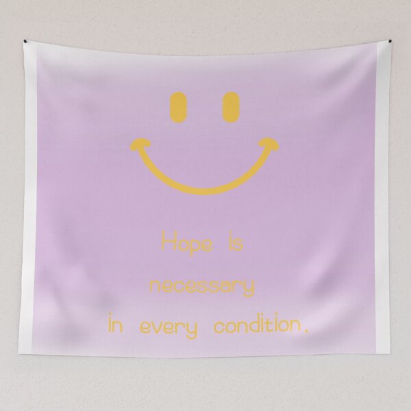 Item preview, smile,Hope is necessary in every condition,pastel-toned background designed and sold by zzzozzo.