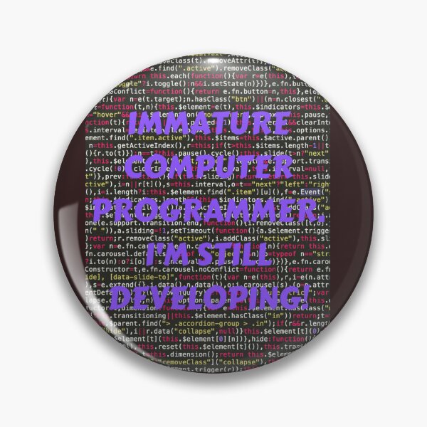 Item preview, IMMATURE COMPUTER PROGRAMMER, I'M STILL DEVELOPING! CLASSIC T-SHIRT  VIOLET PRINT designed and sold by IslandBaneMerch.