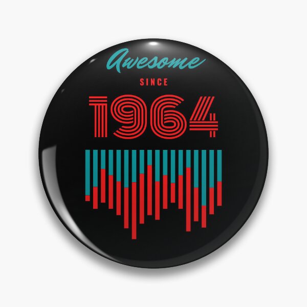 Item preview, Awesome since 1964 ,58th birthday graphic design designed and sold by Tshepomuza.
