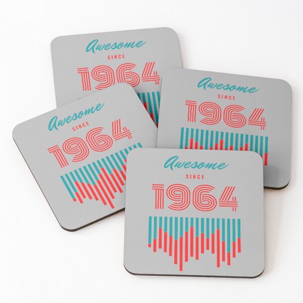 Item preview, Awesome since 1964 ,58th birthday graphic design designed and sold by Tshepomuza.