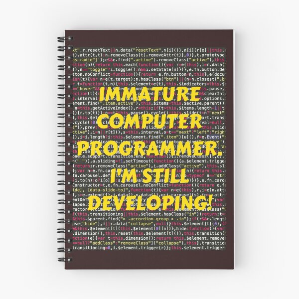 Item preview, IMMATURE COMPUTER PROGRAMMER, I'M STILL DEVELOPING! CLASSIC T-SHIRT YELLOW  PRINT designed and sold by IslandBaneMerch.