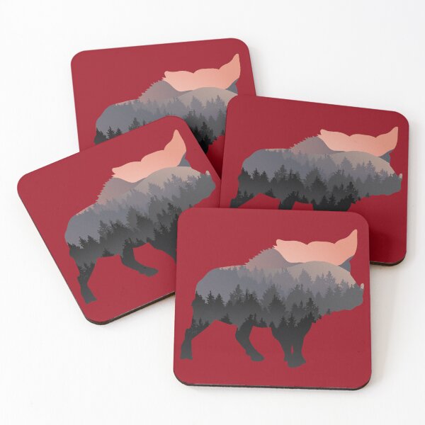 Item preview, Calling the hogs Wildlife Nature Forest Sunset designed and sold by sundae-artisan.