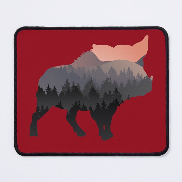Item preview, Calling the hogs Wildlife Nature Forest Sunset designed and sold by sundae-artisan.