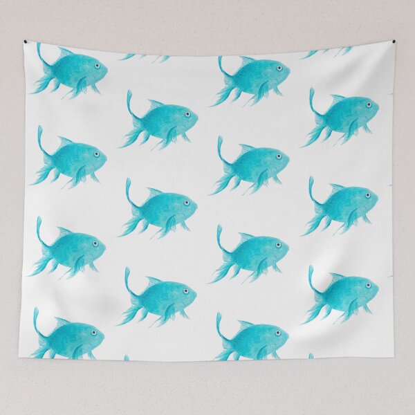 Item preview, Turquoise fish designed and sold by MatsonArtDesign.