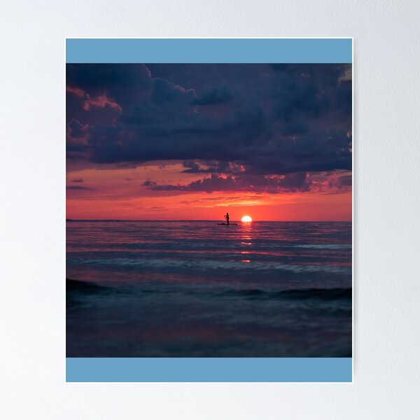 Item preview, Paddle Board Sunset Chiffon Top designed and sold by ACboardd.