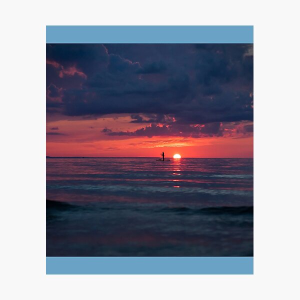 Item preview, Paddle Board Sunset Chiffon Top designed and sold by ACboardd.
