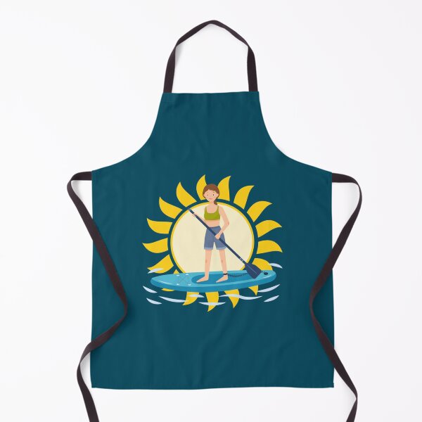 Item preview, Paddle boarding girl with a big Sun   designed and sold by ACboardd.