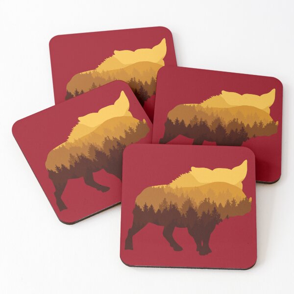 Item preview, Calling the hogs Wildlife Nature Forest Sunset designed and sold by sundae-artisan.