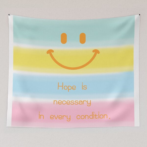 Item preview, smile,Hope is necessary in every condition,Striped pastel tone designed and sold by zzzozzo.