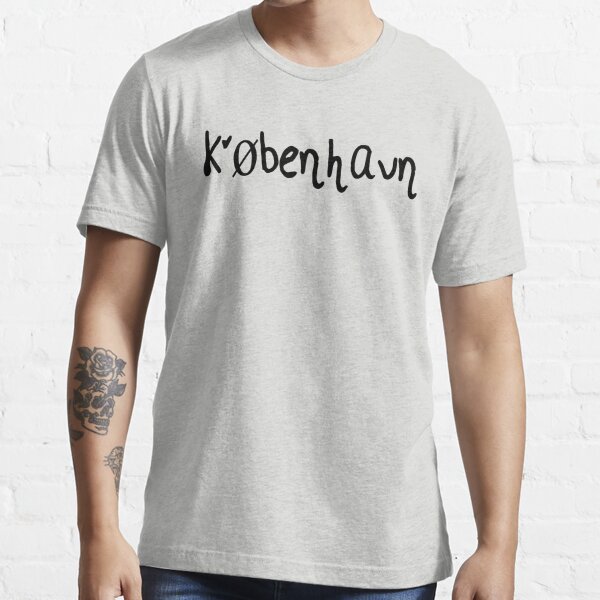 I Love Copenhagen Heart Text Design" Essential T-Shirt for Sale SkupienDesigns |