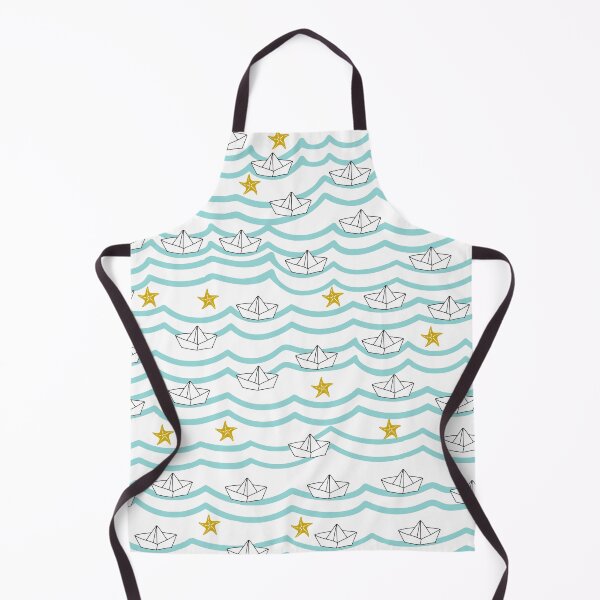 Item preview, Cute paper boats and waves designed and sold by kapotka.