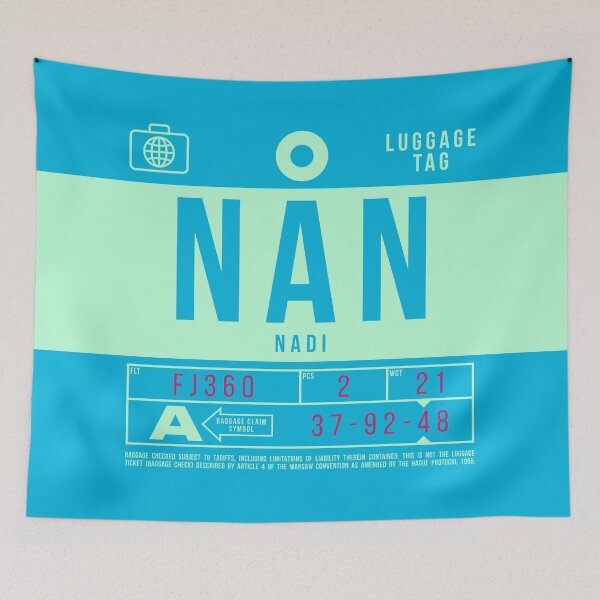 Item preview, Luggage Tag B - NAN Nadi Fiji designed and sold by VoodooCircus.