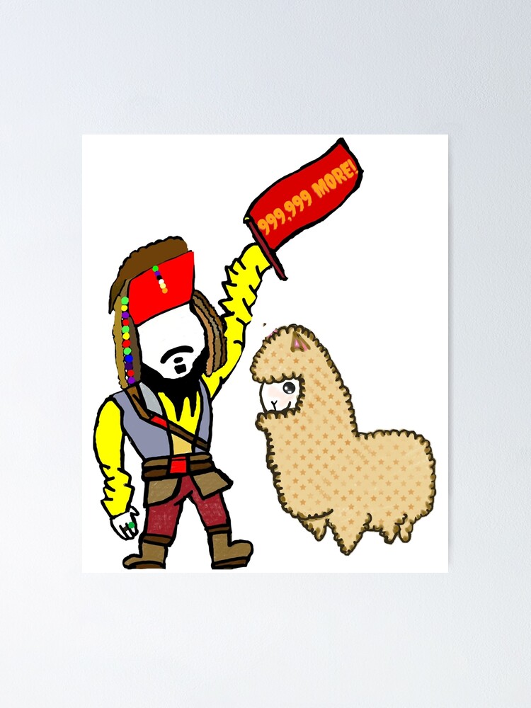 Póster «Hombres Mujeres Johnny Depp'S One Million Alpacas Jack Sparrow