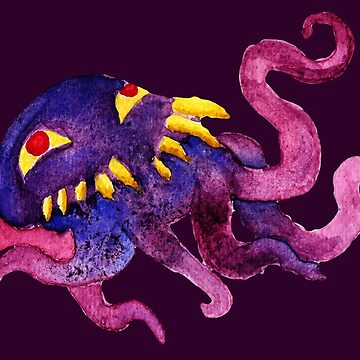 Imagen de la obra Ultros de acuarela de Ravlor Apparel
