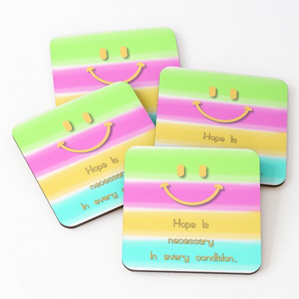 Item preview, smile,Hope is necessary in every condition,Fluorescent stripes designed and sold by zzzozzo.