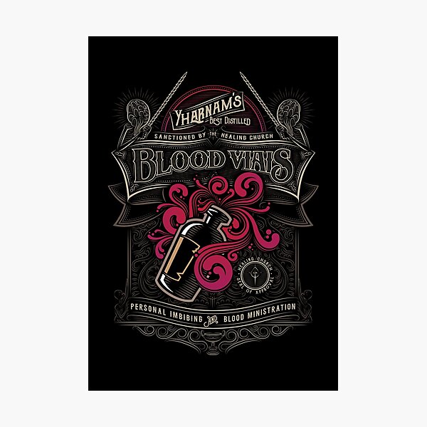Yharnam's Blood Vials Photographic Print