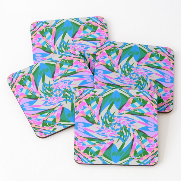 Item preview, Windmills Abstract Digital Art Blue and Pink designed and sold by AraljanFusion.