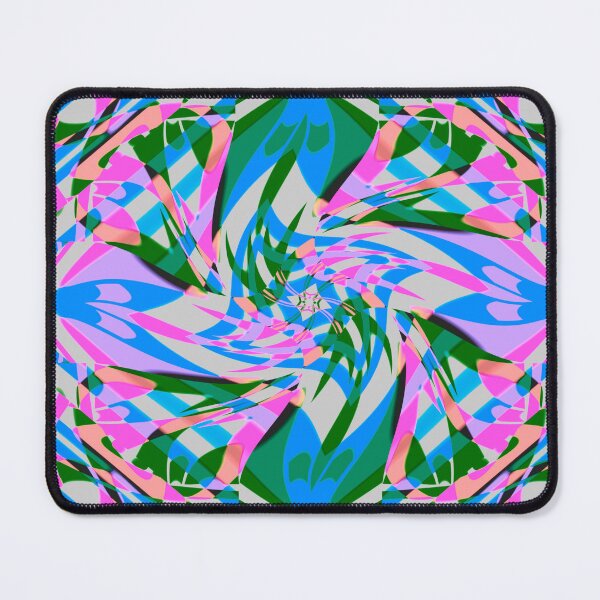 Item preview, Windmills Abstract Digital Art Blue and Pink designed and sold by AraljanFusion.