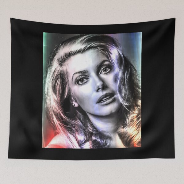 Item preview, Catherine Deneuve poster, Vintage Hollywood Cinema Print designed and sold by Gaynor Burrows.