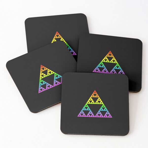 Item preview, Sierpinski Triangle, Rainbow, Fractal, Math designed and sold by nitty-gritty.