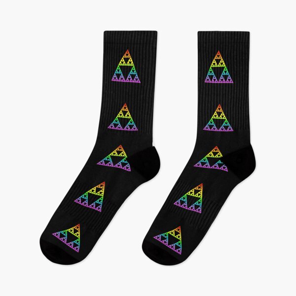 Item preview, Sierpinski Triangle, Rainbow, Fractal, Math designed and sold by nitty-gritty.