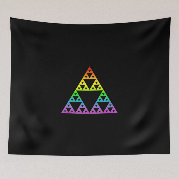 Item preview, Sierpinski Triangle, Rainbow, Fractal, Math designed and sold by nitty-gritty.