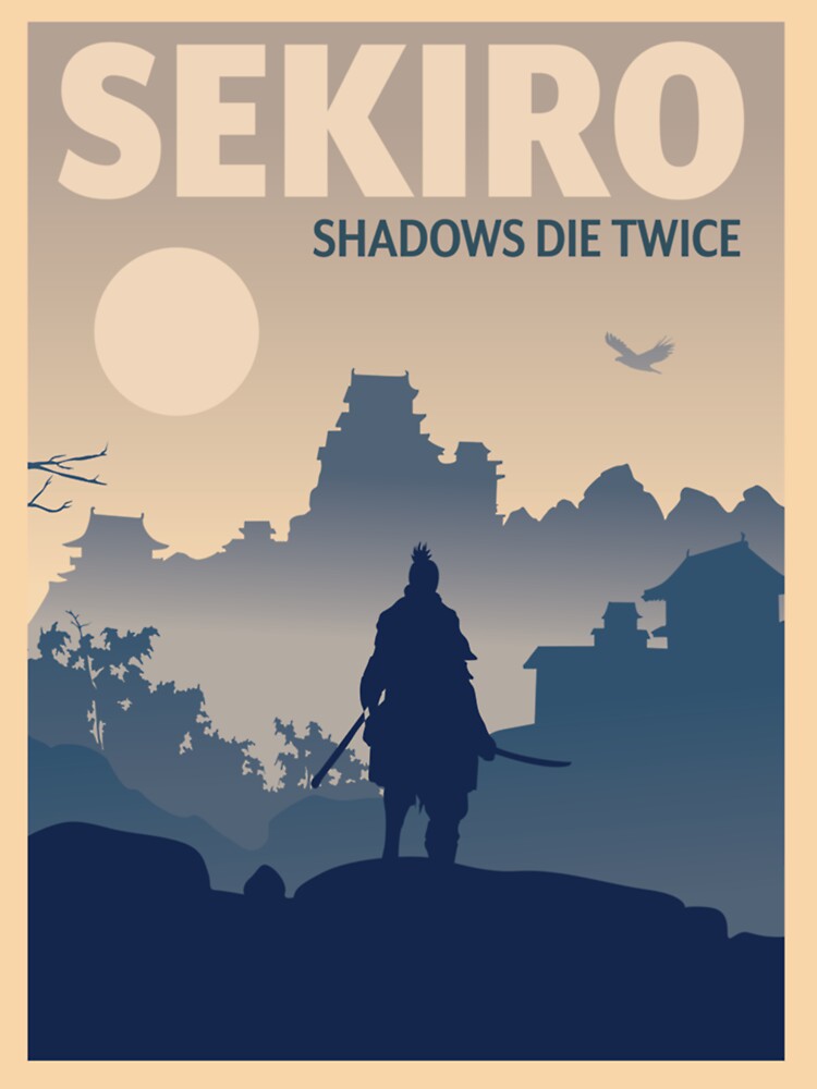 "Sekiro Shadows Die Twice - Minimalist Travel Style - Video Game Art