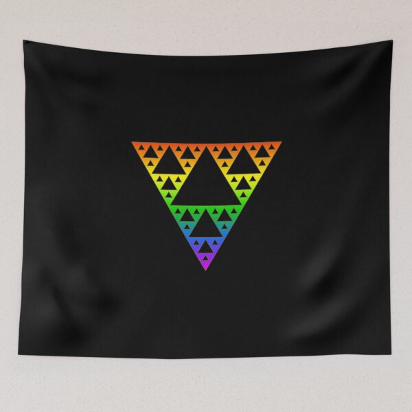 Item preview, Sierpinski Triangle, Rainbow, Fractal, Math designed and sold by nitty-gritty.