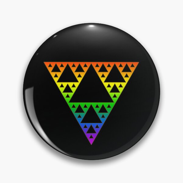 Item preview, Sierpinski Triangle, Rainbow, Fractal, Math designed and sold by nitty-gritty.
