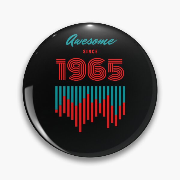 Item preview, Awesome since 1965, 57th birthday graphic design  designed and sold by Tshepomuza.