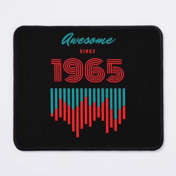 Item preview, Awesome since 1965, 57th birthday graphic design  designed and sold by Tshepomuza.