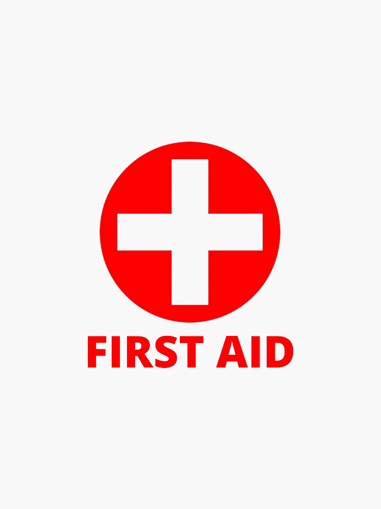 First Aid Cross Stickers