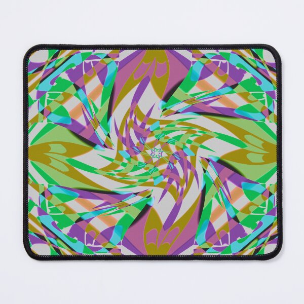 Item preview, Windmills Abstract Digital Art Green Purple designed and sold by AraljanFusion.