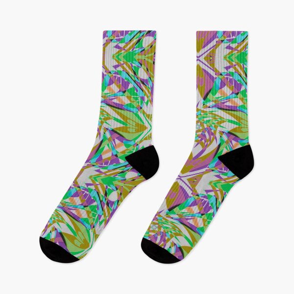 Item preview, Windmills Abstract Digital Art Green Purple designed and sold by AraljanFusion.