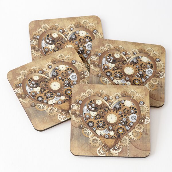 Item preview, Heart Steampunk Love Retro Machine designed and sold by BluedarkArt.