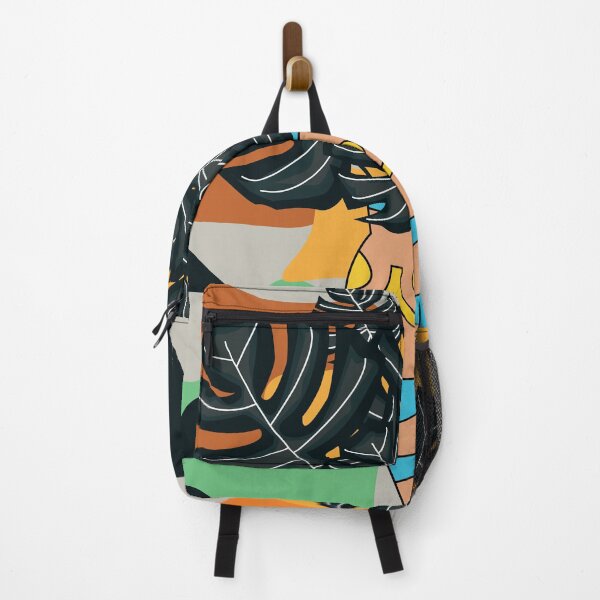 Item preview, Abstract vase modern art black leaf branch with colored background, cute creative artwork designed and sold by SGS-.