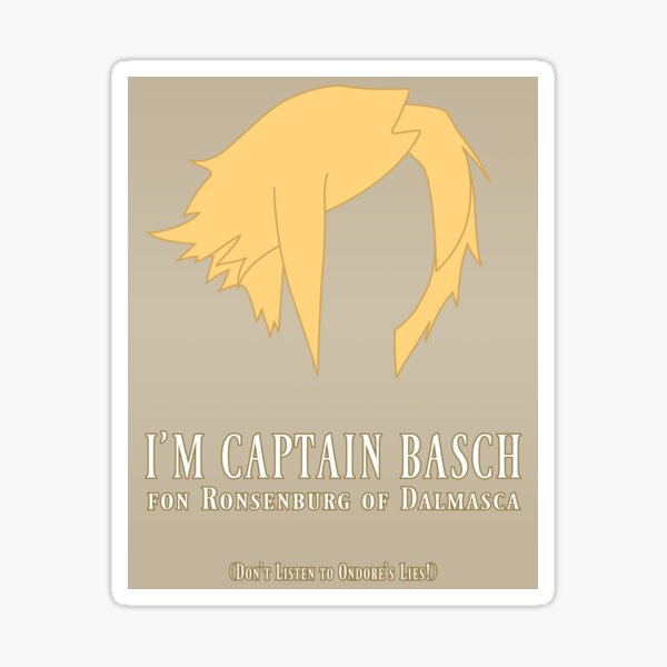 Captain Basch fon Ronsenburg of Dalmasca Sticker