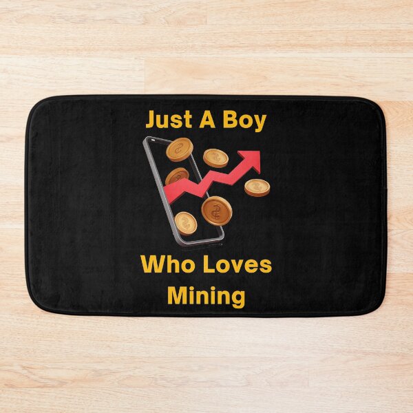 Item preview, Just a Boy Who Loves Mining designed and sold by Diamaber.