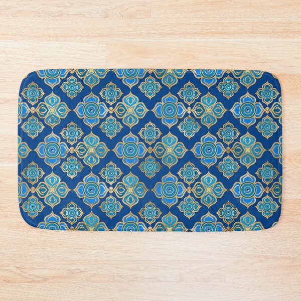 Item preview, Evil Eye Pattern -  Blues and gold designed and sold by k9printart.