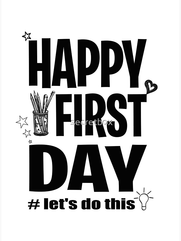 Pegatina « Feliz primer día de clases, hagamos esto Graduados de 2023 Hola preescolar» de