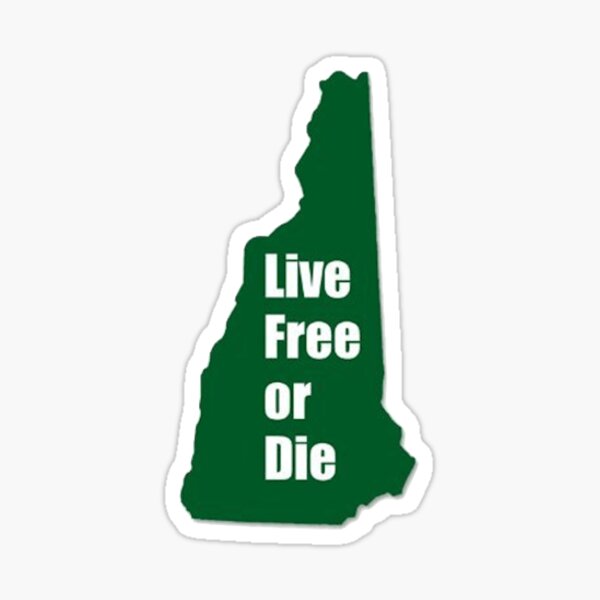 "Live Free or Die" Sticker for Sale by emrapper | Redbubble