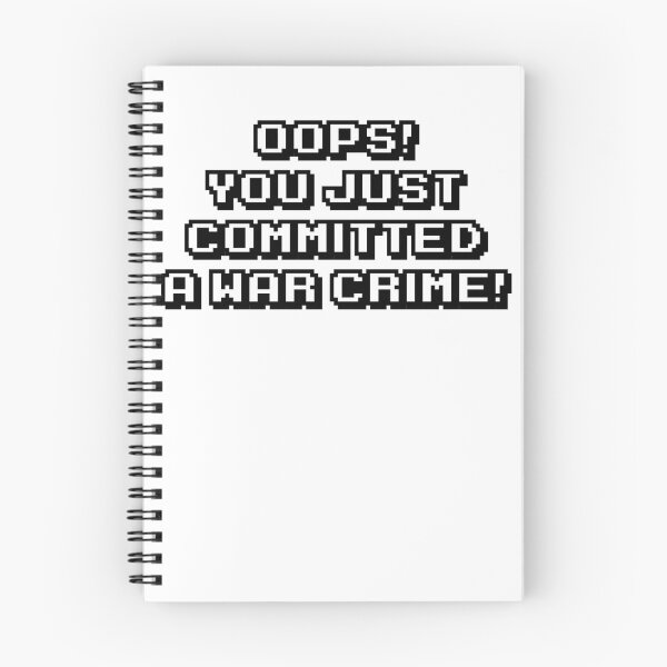 Item preview, Oops! You just committed a war crime! - Transparent with Black Outline designed and sold by Saanis.