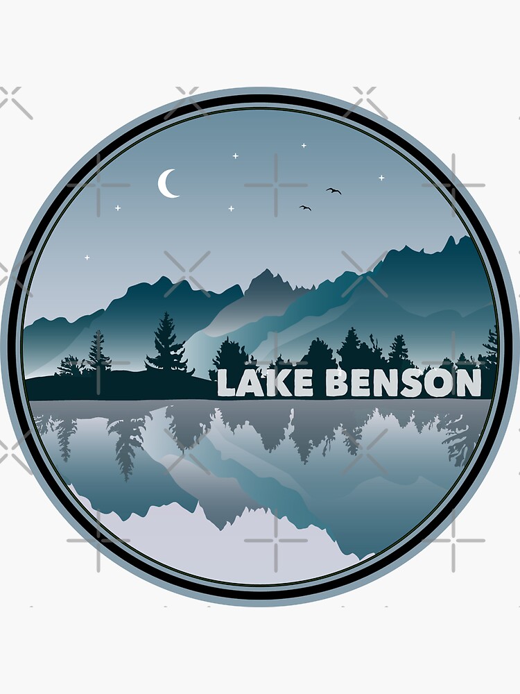 "Lake Benson North Carolina Reflection" Sticker for Sale by esskay