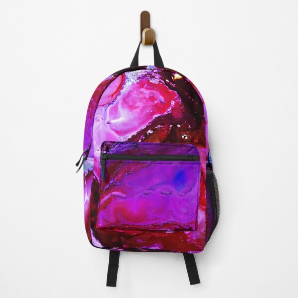 Item preview, Fusion of purple and red asbtract aquarelle painting designed and sold by MadLeader.
