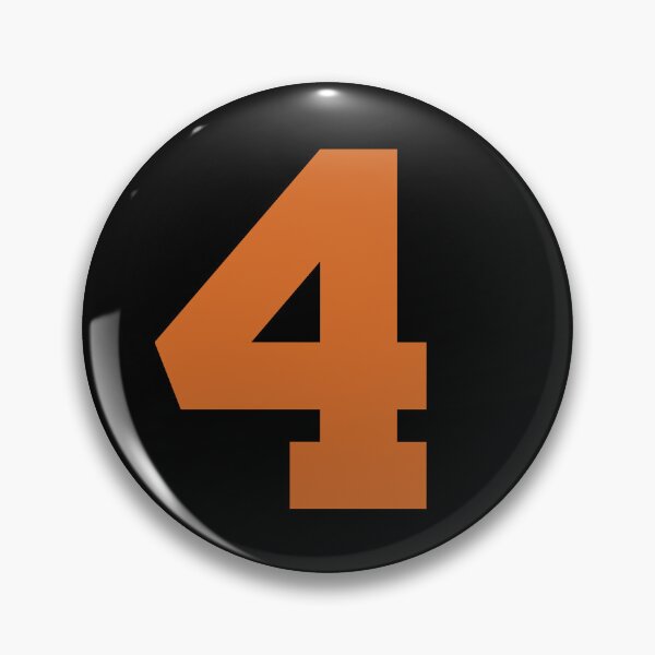 Item preview, Number 4, Orange six, Sports number 4 designed and sold by TheCultStuff.