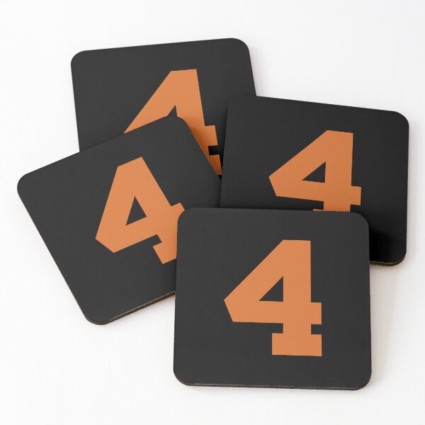 Item preview, Number 4, Orange six, Sports number 4 designed and sold by TheCultStuff.