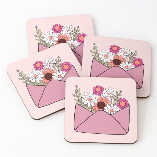 Item preview, Pink Letter of Flowers designed and sold by Muhashii Mu.
