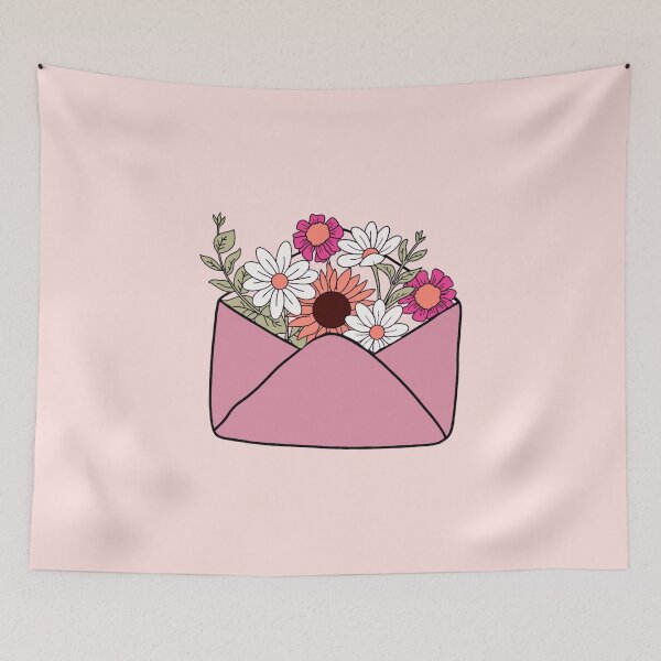 Item preview, Pink Letter of Flowers designed and sold by Muhashii Mu.