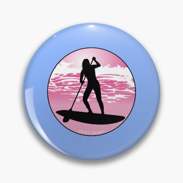 Item preview, HOT Pink SUP Girl  Stand Up Paddle Board   Paddle Board Power Girl   designed and sold by YaRootDN.